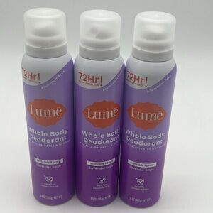 Whole Body Deodorant Spray - Lavender Sage  LUME powder deodorant 3-cans